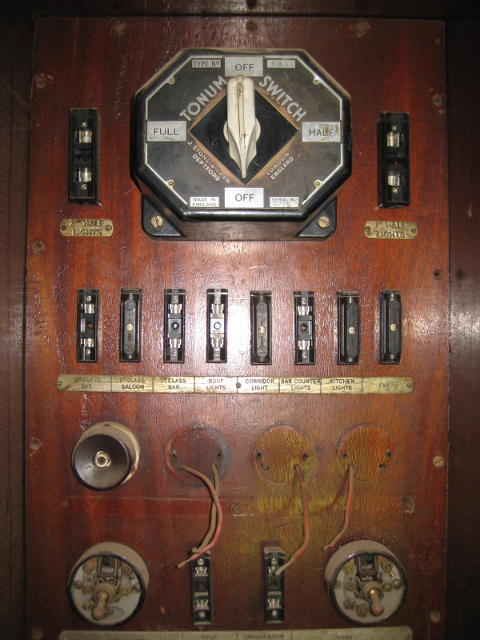 Fuse box in the buffet car