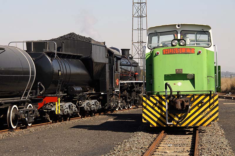 Steam and diesel- side by side