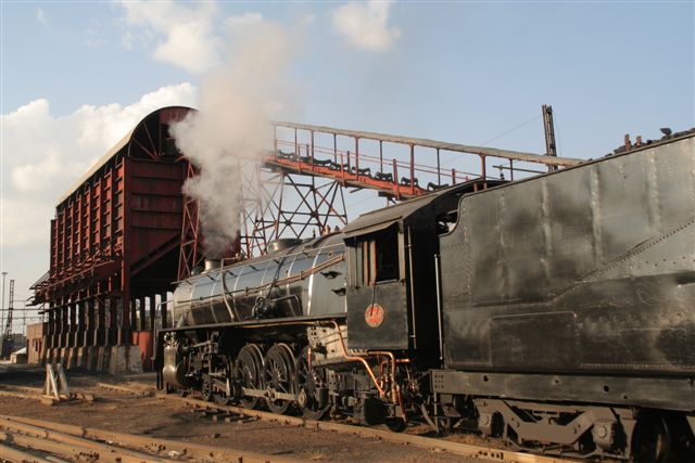 A view looking back towards the coalstage and yards.