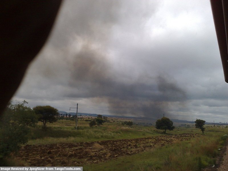 Smoke on its way to becoming clouds