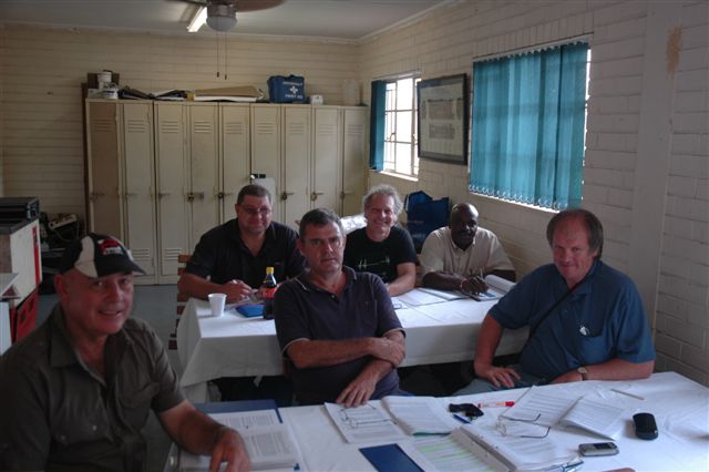 Rovos and FOTR members attending a Footplate training course on their premises. Lectured by Cliff Avis .