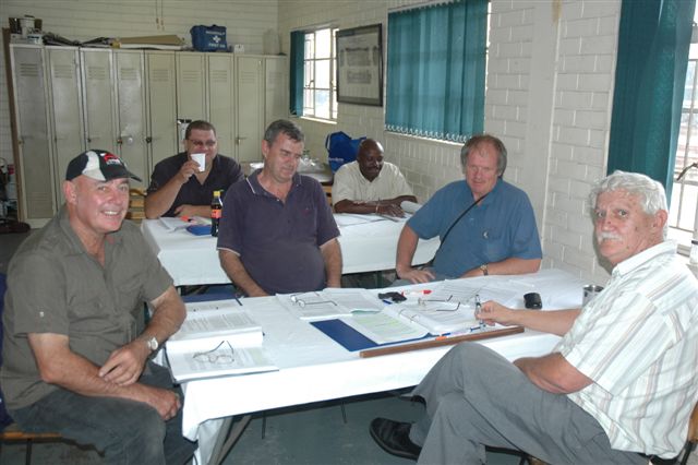 Footplate training class under the guidance of Cliff Avis underway at the Rovos site. Members of Rovos and FOTR are in attendance.