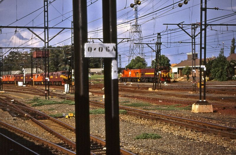 On the left the electrics, on the right the diesels.