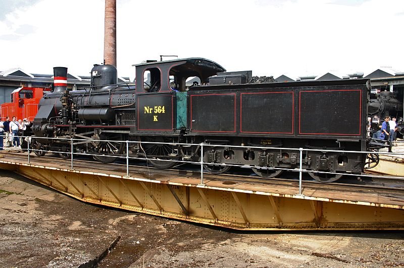 At the turntable.