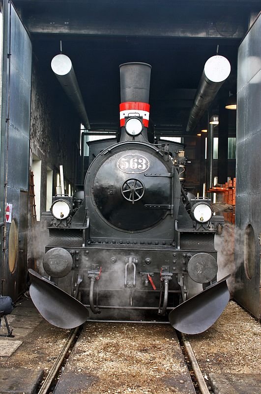 No 563 at the depot of the railway museum in Odense.
