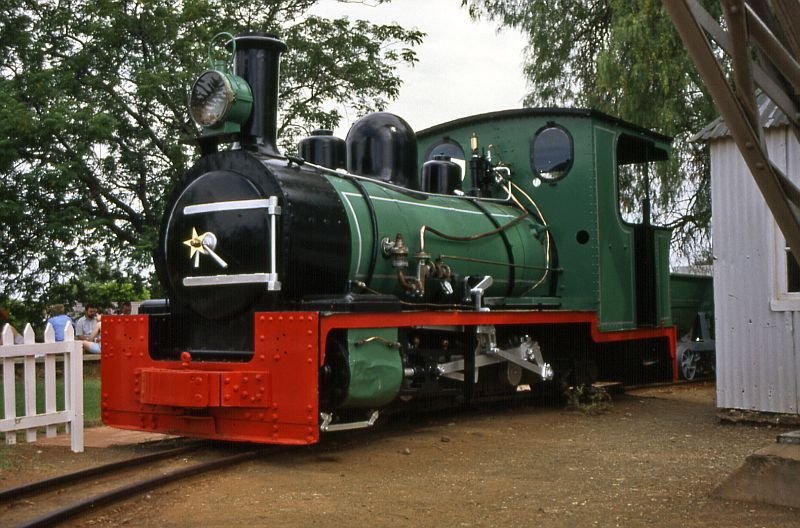 Steam engine at Kimberly mine museum.