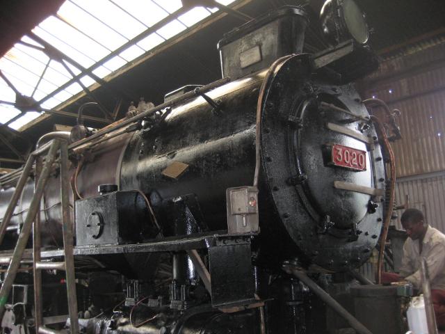 The smokebox looks smart and shiny immediately after painting