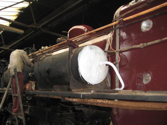 Painting the boiler