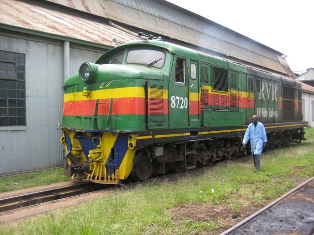 8720 approaches the shed