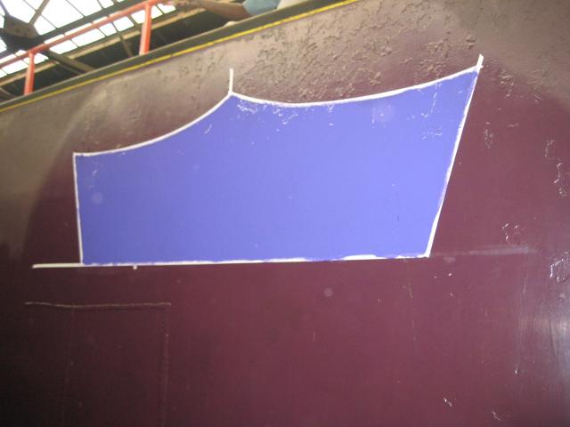 And what is this large blue thing appearing on the tender?