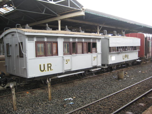 These coaches date from 1899. They are beautifully preserved, and still running