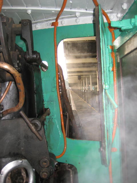 A driver's eye view of Platform 1, from the footplate of 3020