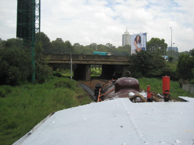 The main road from Mombasa to DRC via Kampala effectively marks the western end of the marshalling yard and station area