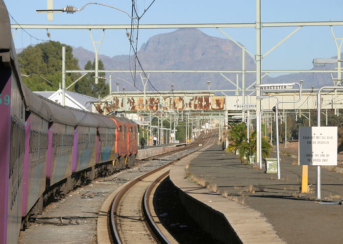 Entering Worcester station
