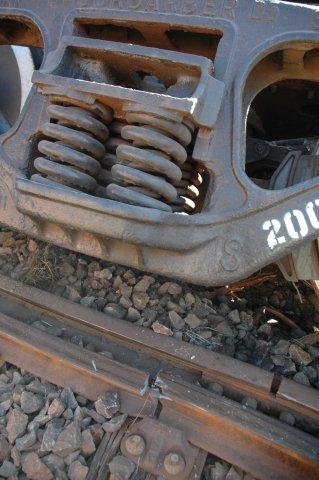 Broken rails.