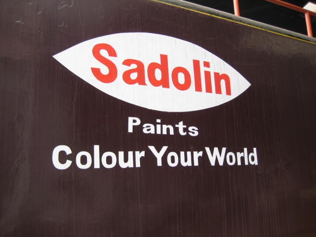 Unfortunately sponsors have to paint their logos on the tender