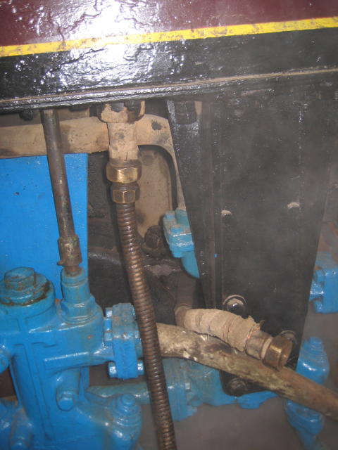 Compressed air is used to help raise steam pressure