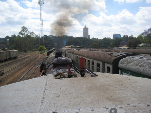 Pulling out of Nairobi Station