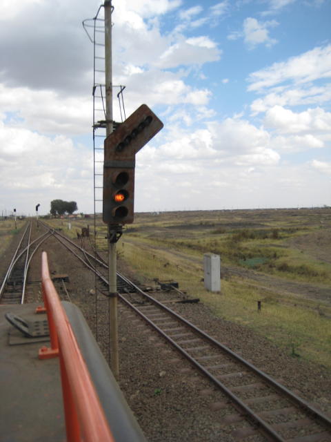 A working colour light signal