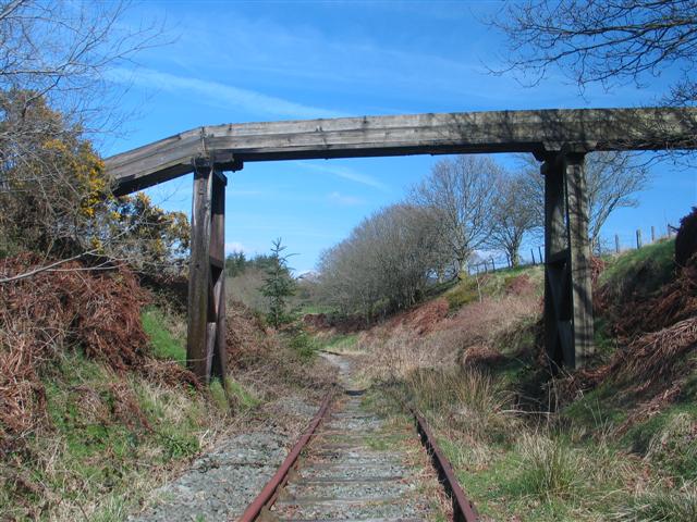 Leaky Aqueduct over disused railway near to Llan Ffestiniog, Gwynedd, Wales. <br /><br />Copyright Barry Hunter