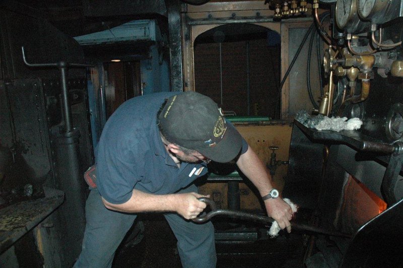 &quot;What have we here, let me try get it out&quot;<br /><br />John Ashworth discovers things inside the firebox of the 19D