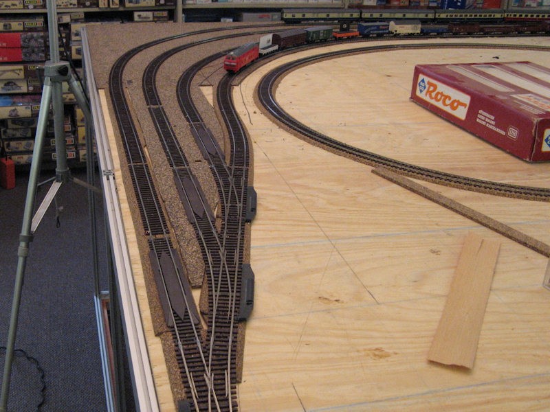 A general view of the points into the yard, Note the re-railers.