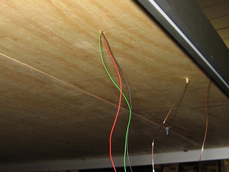 Point wires from underneath.