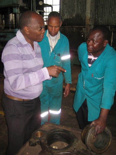 Francis discusses the work to be done on the bush with RVR staff