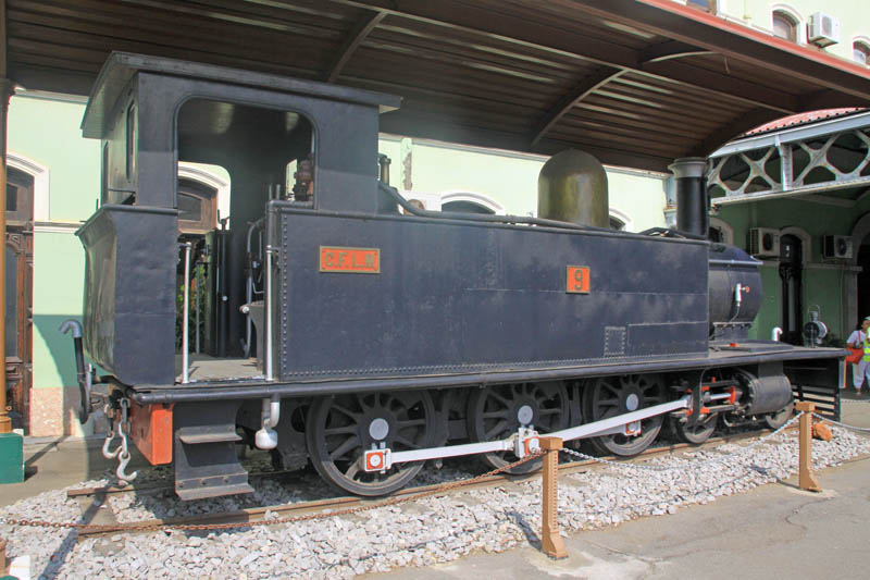 Coffee-pot 1 on display-this loco worked the mainline to Ressano Garcia