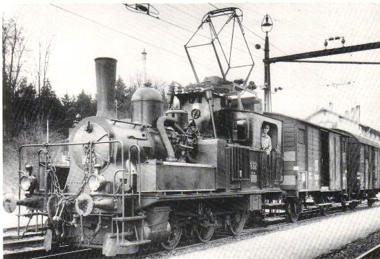 A Swiss steam loco converted to run on electricity during WWII