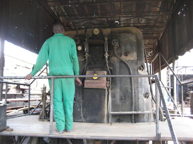 The boiler attendant at work