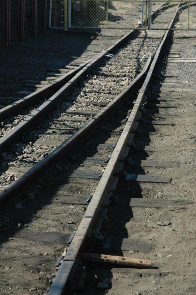 Winter months are a good time to effect repairs. Here a new piece of rail has been laid to replace one that was rotten at the base piece. Still a bit more work to be done and we will be again on main line standards!