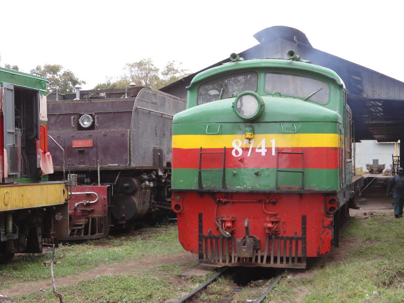 8741 comes through our shed from the large traverser