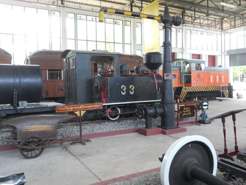Another view of the displays. The small loco must have been an oil burner hence the attached tank