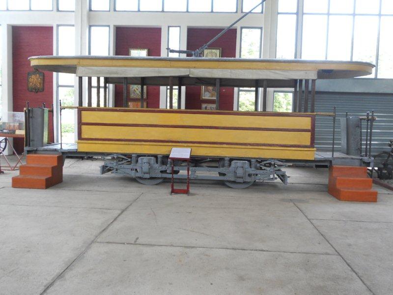 A very interesting tram car on display.