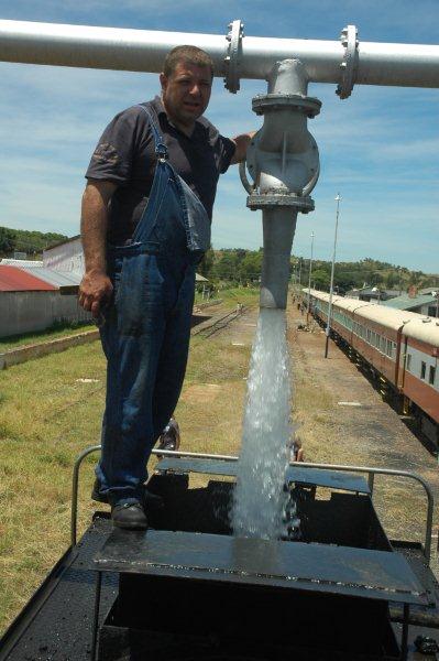 Gabor Kovacs and the water column.