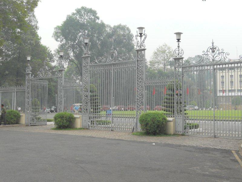 This was the gate where the North Vietnamese tank bust through into the American Embassy compound, thus ending the Vietnam War. Saigon.