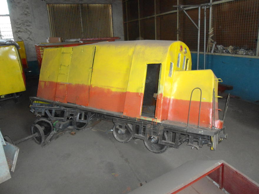 Believe it or not, this was supposed to be a model of a Class 92. I don't think it has ever seen the light of day...