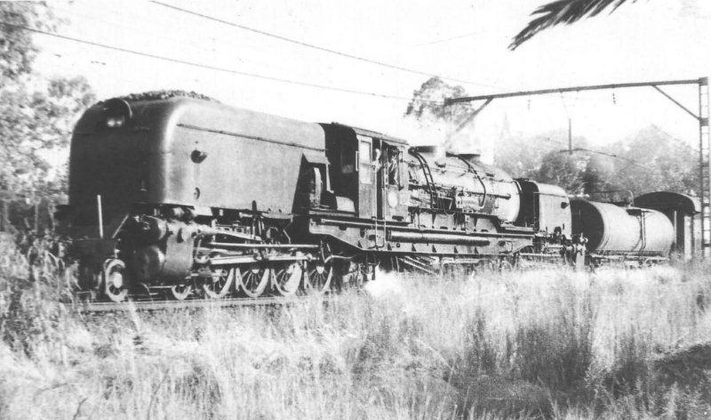 There was a time when a GMAM was used from Witbank to Pretoria on the LM Mail passenger as a means of using one crew for the train. However heavy on coal and not the best at the speeds for the load as well as being unpopular with Witbank crews who had hand fired locomotives for many years, they were soon replaced by the 15CAs. Regular loco was 4051 ex Breyton and she ended up at Rosmead for the Lootsberg line and was the last GMAM to work that pass.
