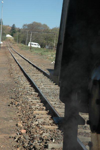 The rails are pre sanded for the departure out of Cullinan.