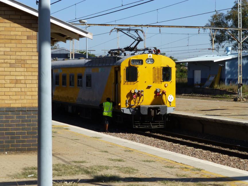 One of the Metro trains which delayed us.