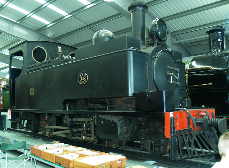 Sierra Leone 2-6-2T No 85 on display in original condition at The National Railway Museum Annex at Shildon UK