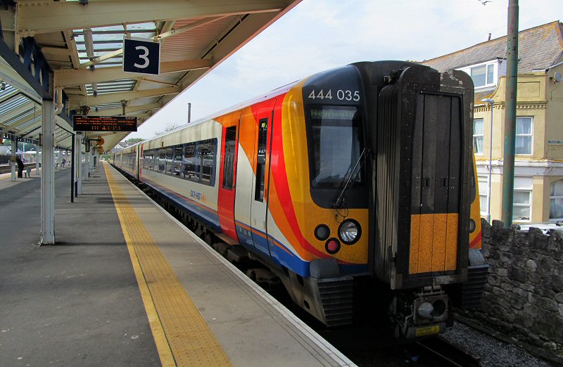 The train to Southampton in Weymouth