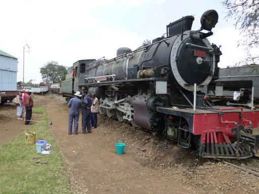 Quite a few tourists stopped by to chat with us about the loco