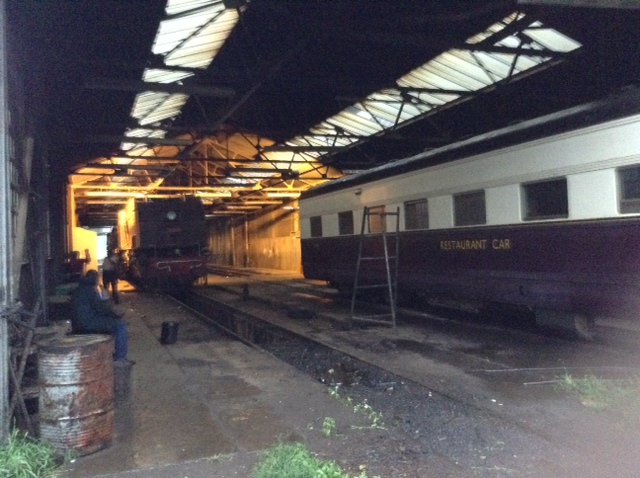 The museum restaurant car shunted into 006 shop. 5918 in the background