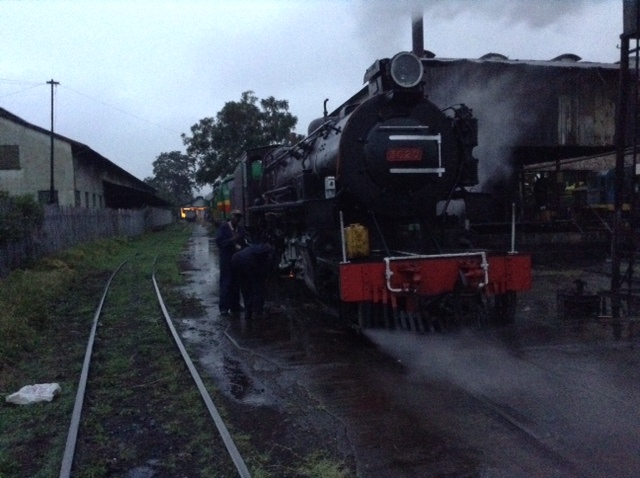 This photo taken about 6pm as steam pressure began to build.