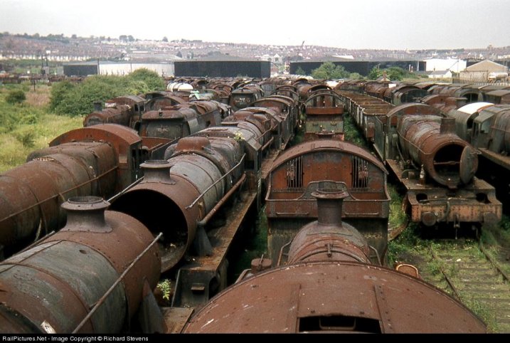 Woodhams scrapyard, Barry Island, August 18, 1973<br /><br />Photo by Richard Stevens