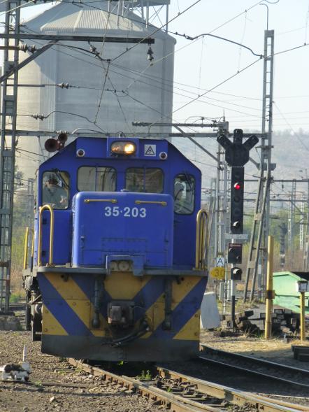 We have been held at signal HRC 2470 for half an hour waiting for this loco to arrive