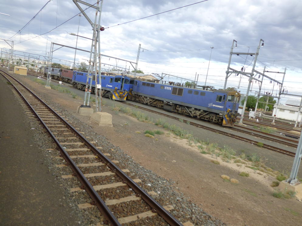 There are plenty of locomotives to be seen as we approach Beaufort West