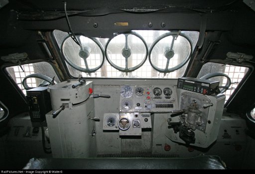 A look inside UP's operational Rotary snowplow in the Cheyenne Roundhouse.<br /><br />Photo by WalterS, July 21, 2007